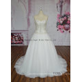 Casual Folds Corset Pick Colour Lace Wedding Dress